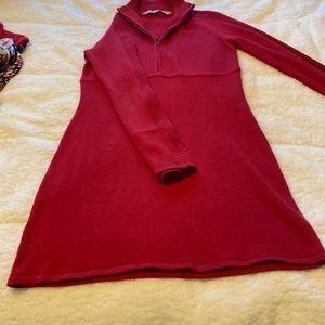Red sweater dress size large